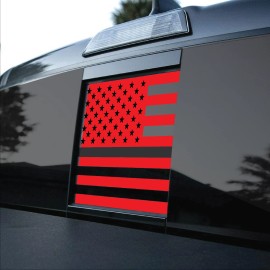 ANYStickerYouWant USA American Flag Rear Sliding Window Vinyl Decal Fits Dodge RAM 2010-2021