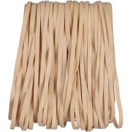 Foshine-Rubber bands large, Beige rubber band 8 inch 45 Pack Elastics Bands Long rubber bands for office supplies home Big Rubber Bands wide 0.2inch