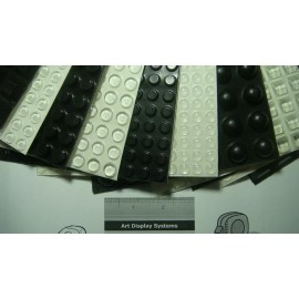 Bohle Innovation Solutions 300 CABINET DOOR BUMPERS 3/8" x 1/8"  SD POLYURETHANE BUMPER BLACK + SAMPLES