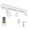 HONWELL Track Lighting LED Spotlights with 3 Rotatable Lights Heads,