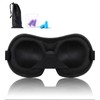 Brencco Sleep Mask 3D 2 Pairs Ear Plugs Sleep Mask