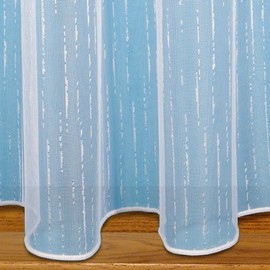 John Aird Brooklyn Slub Design Lead Weighted Net Curtain Sold By The Metre (Drop: 60" (152cm)