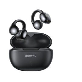 UGREEN Bluetooth 5.4 Wireless Earbuds, S3 Open Ear Clip-On ENC Noise Cancelling Headphones Hi-Fi Stereo Deep Bass Earphone, 30H Playtime, USB-C Fast Charge, IPX5 Lightweight Comfort Secure Fit Earbuds