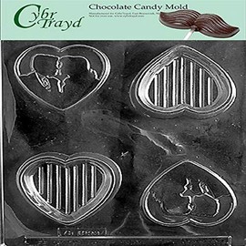 Cybrtrayd Silhouette Lover Pour Box Wedding Chocolate Candy Mold