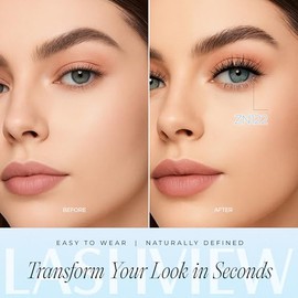 LASHVIEW Pestañas autoadhesivas de aspecto natural, 5 pares de pestañas a presión, sin necesidad de pegamento, pestañas postizas reutilizables con tir
