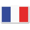 2 x 10cm/100mm French Flag Window Cling Sticker Car Van