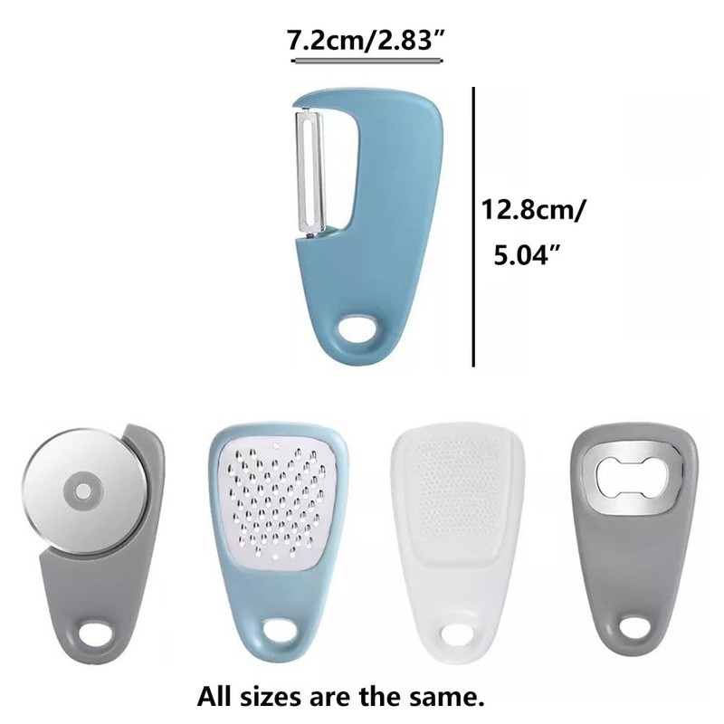 Portable Kitchen Tools, 5 in 1 Mini Cheese Grater Stainless