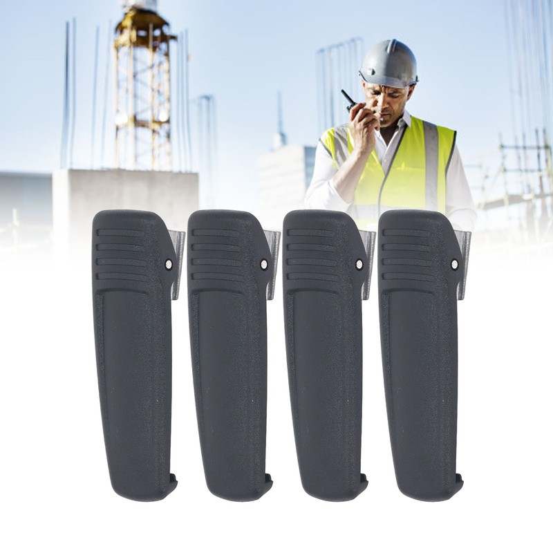 4PCS Portable Radio Belt Clip Handsfree Convenient Securely Hold for