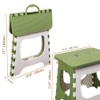 UoeRing 2-Pack Plastic Folding Stool, Portable and Hanging. Non Slip