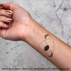 4 x 'Cute Bees & Hive' Temporary Tattoos - Water