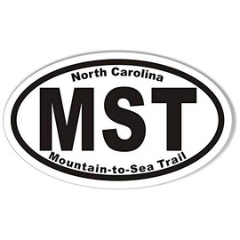 MST Mountain-to-Sea Trail Oval Bumper Sticker