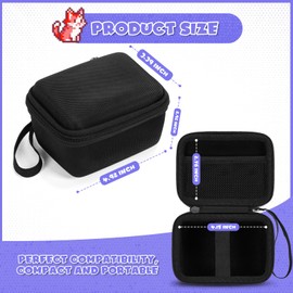 Travel Carrying Case for Bitzee Digital Pet Interactive Virtual Toy, Protective Storage Holder for Bitzee Virtual Electronic Pets Kids Toys Storage Bag, Black (Case Only)