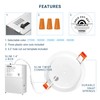 PARMIDA (6 Pack) 6 Inch 5CCT Ultra-Thin LED Adjustable Gimbal