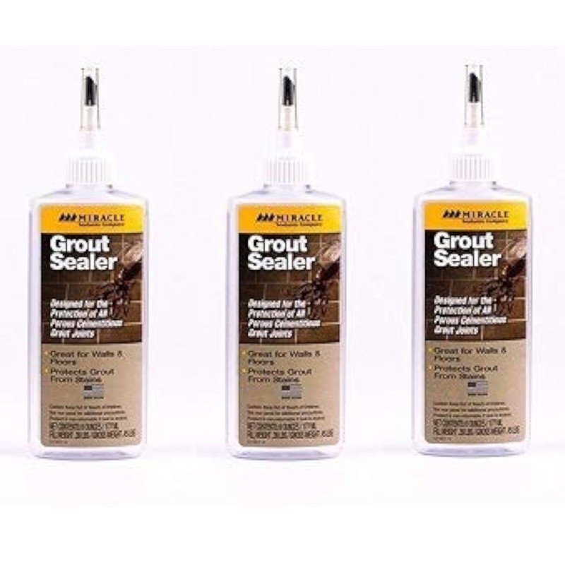 Miracle Sealants GRT SLR 6-Ounce Grout Sealer, 6-Ounce (Тhrее Расk)