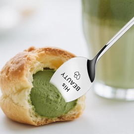 Husband Wife Wedding Anniversary Spoon Gifts for Couple Him Her Girlfriend Boyfriend Engagement Matching Spoon Gifts for Women Men Couples Christmas Birthday Gift 2 Pcs Husband Wife Spoons