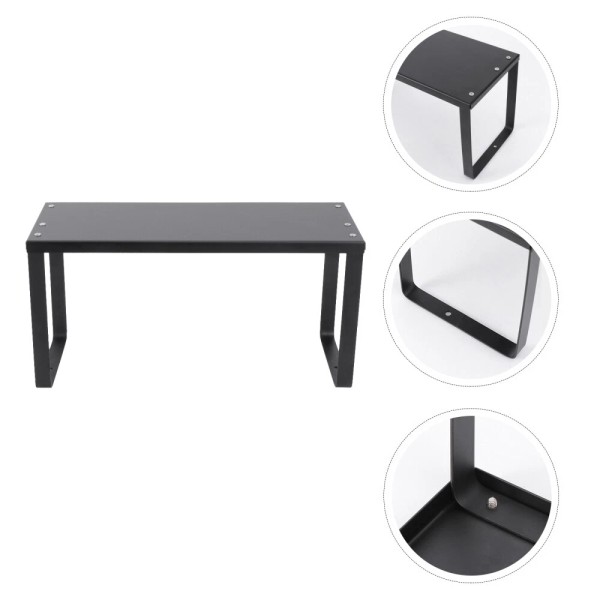 None Stackable Cabinet Shelf Organizer Countertop Rack Metal Rack Cupboard
