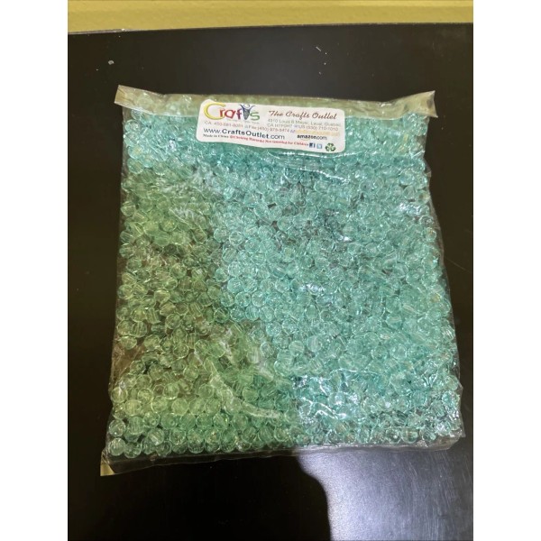 1,000 Pcs 6mm Transparent Lt Sea Mist Round Crystal Faceted