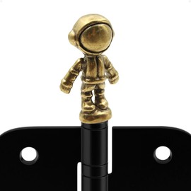 Brass Astronaut Hinge Heads Decorative Topper - Magnetic Hinge Head Toppers Spaceman - Vintage Door Hinge Head Home Decoration (1PC)