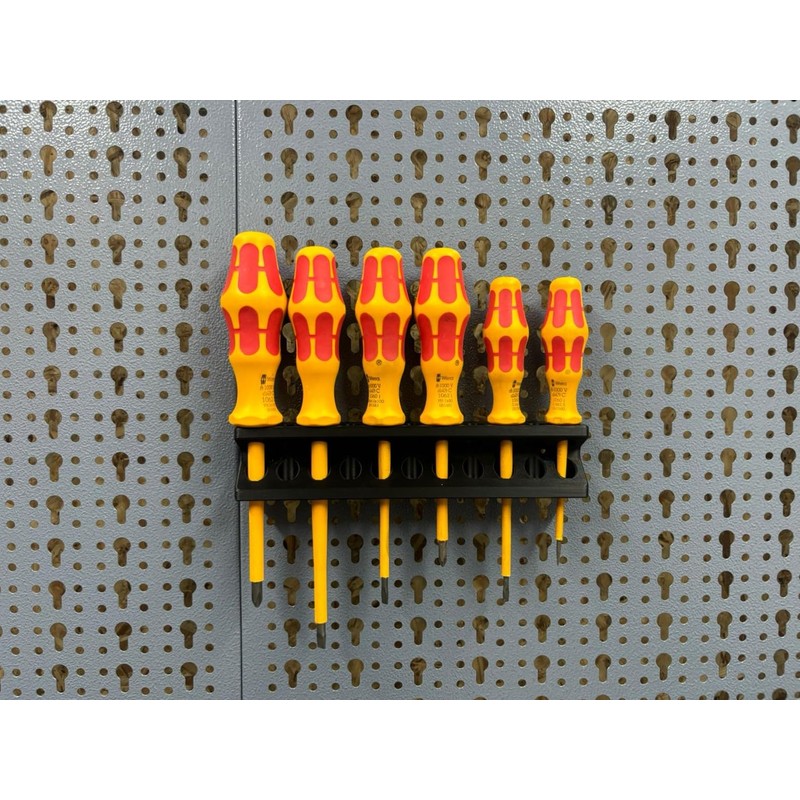 Screwdriver Holder for Perforated Wall Suitable for Küpper Perforated Wall