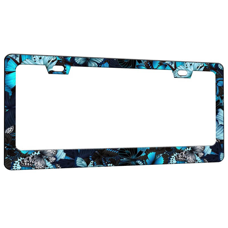 Blue Butterfly License Plate Frame Animal Insect License Plate Frames
