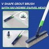 BOOMJOY 4 in 1 Shower Cleaning Brush, 58" Extendable Tub
