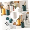Ceramic Dishes Kitchen Utensil , Ceramic Utensil Holder Set Cutlery