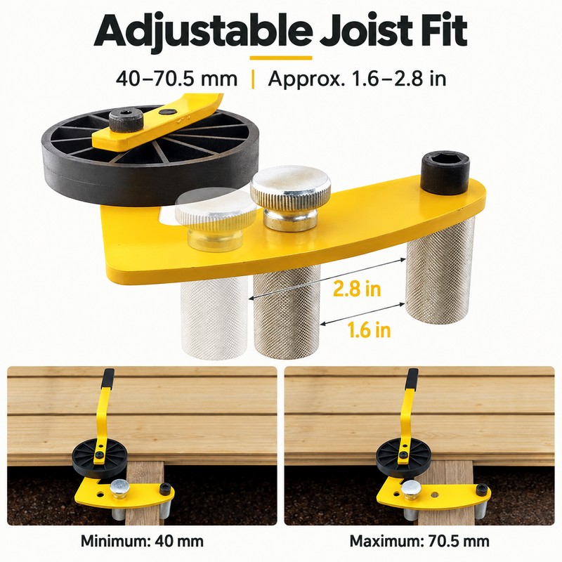 Deck Straightening Tool for Board Alignment – Metal Warping Fixer