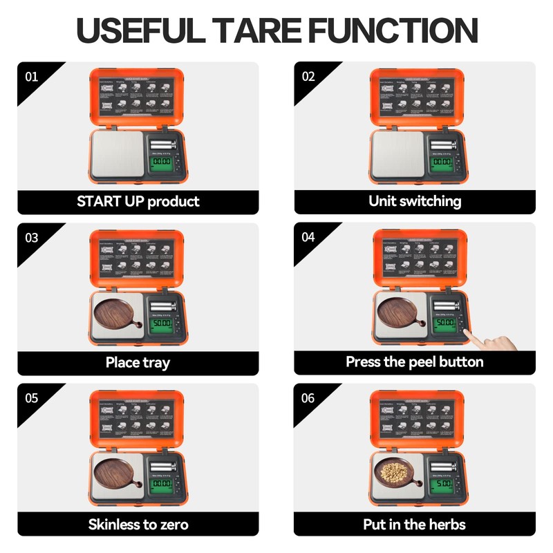AHOSOUTLY Archery Scale Dual Unit and HD Display LCD Digital
