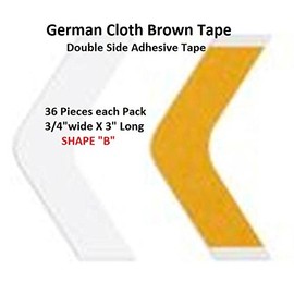 German Brown Liner Cloth Tape Shape B Double Side Adhesive