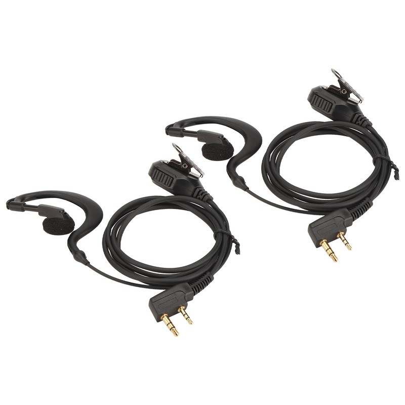 Two Way Radio Earpiece Universal K Head 2 Pin Electroplating