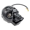 FIGURA CALAVERA Faro LED para Moto Color Negro con 5