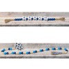 Perfeso.L Beach Home Decor Wooden Bead Garland with Tassels 2-Pcs