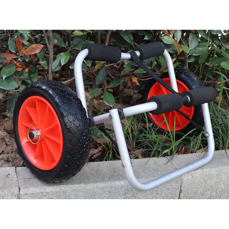 METER STAR 2pc 10" Kayak Cart Wheels, Puncture-Proof Tire Wheel