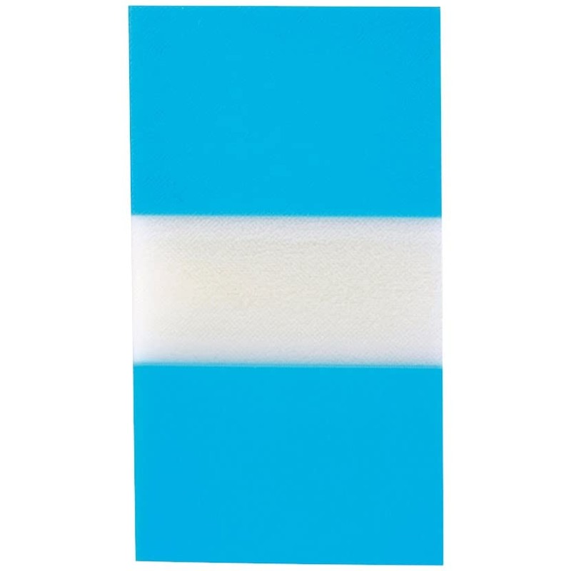 Filing Index Tabs Q-CONNECT PP 25,4x43,7mm 50 Sheets Blue/Paper and