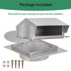 LTSEAME 6 Inch Stainless Steel Roof Vent Cap,Bathroom Exhaust Roof