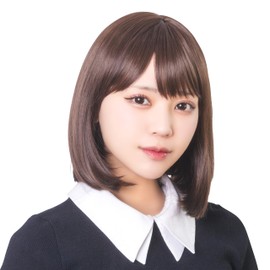 Clearstone WIGGY RICH Wig Fashion Wig Chiffon Bob Bob Short Women's Chocolat Brown Brown Hair