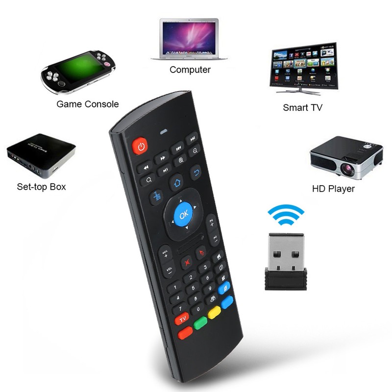 MX3 2.4G Wireless Air Fly Mouse Motion Sensing Infrared Remote