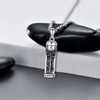 Aniu Cremation Jewelry for Ashes S925 Sterling Silver Urn Necklace