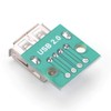 Hilitand 10 Pcs USB Female Breakout Board, 2.54mm Pitch Type