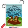 Beary Happy Fathers Day Garden Flag Set Mailbox Hanger Family