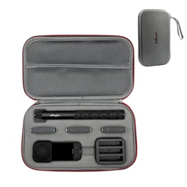 PALUMMA Carrying Case for Insta360 X3 Storage Bag, Waterproof & Shockproof Handbag Storage Bag Action Camera Bag Protective Box for Insta360 X3 Action Camera, Grey, Camera Storage Bag