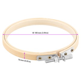 TAICHEUT 30Pcs 4 Inch Small Bamboo Embroidery Hoops, 10cm Mini Cross Stitch Hoop, Embroidery Rings for Art, Craft