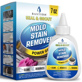 Bastion Mold Stain Remover Power Gel Cleaner for Front Loader Washing Machine Seal 7oz