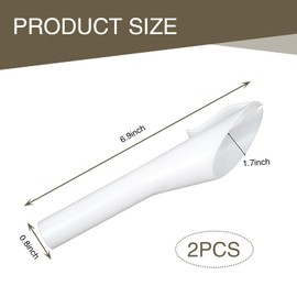 leediga Pack-2 Ford Fuel Filler Funnel, Leak-Proof Easy-to-Operate Oil Filling Tool, Fuel Tank Funnel Tube Replacement 8U5A-17B068-EB 1782177 1833948 2050651, Compatible with Ford Models (White)