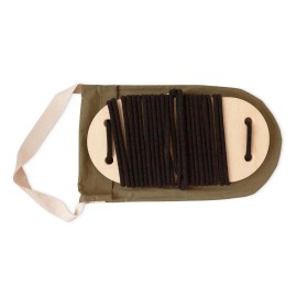 UD_BABAI Wooden Swing with Black Cotton Rope for 3+