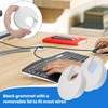 2 inch(50mm) White Desk Hole Cover Grommet ABS Plastic Wire