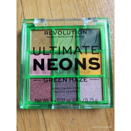 MAKEUP Revolution Eyeshadow Artist Ultimate Eyeshadow Neon Green Haze 9 Color