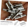 SUPVOX 40pcs Arrow Tail Aluminum Replacement for Archery Inner Arrow