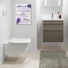 Ladies and gentlemen Bathroom Rules canvas Wall Decor, Lavender purple