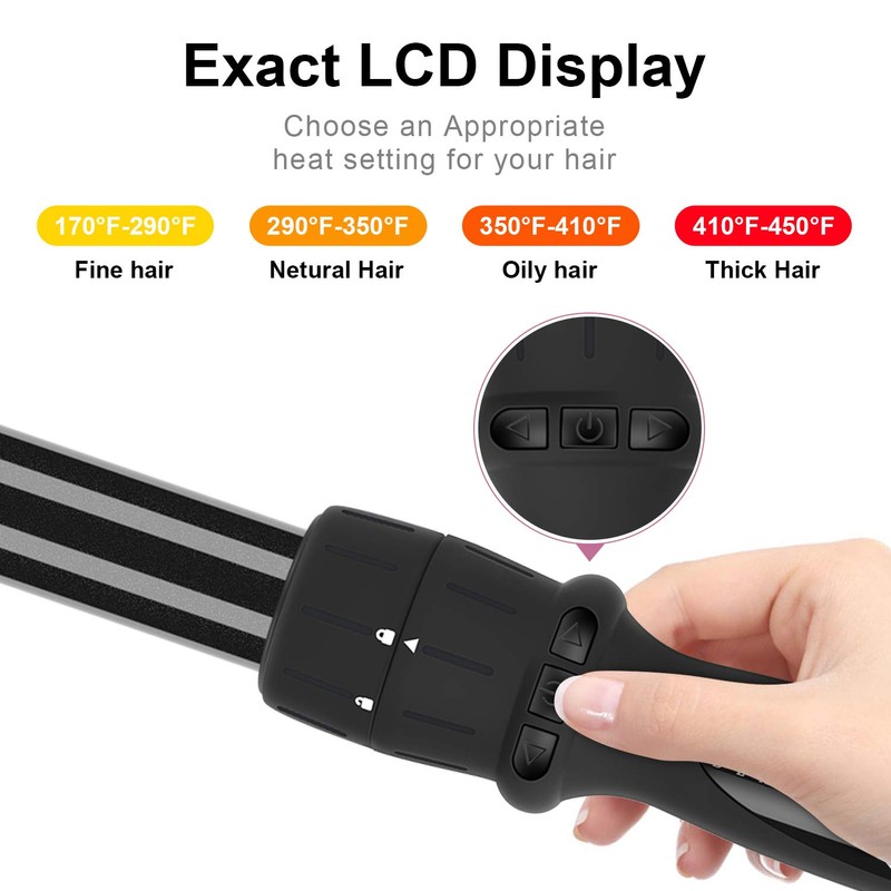 Curling Iron,PARWIN PRO BEAUTY 7 in 1 Curling Wand Set